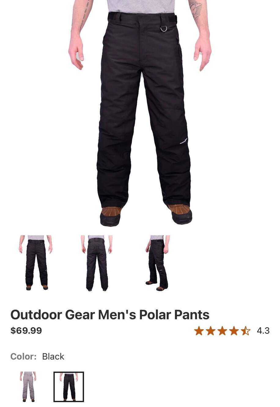 Outdoor Gear‎ Men's Polar Pants Black size 3XL